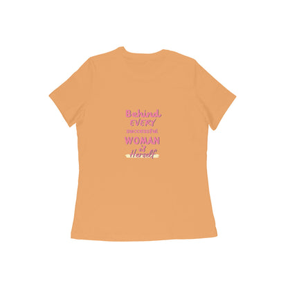 Coffee woman, round neck girl's tshirt