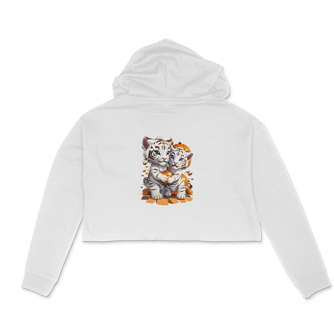 Feral Fire, Women's Crop Hoodie