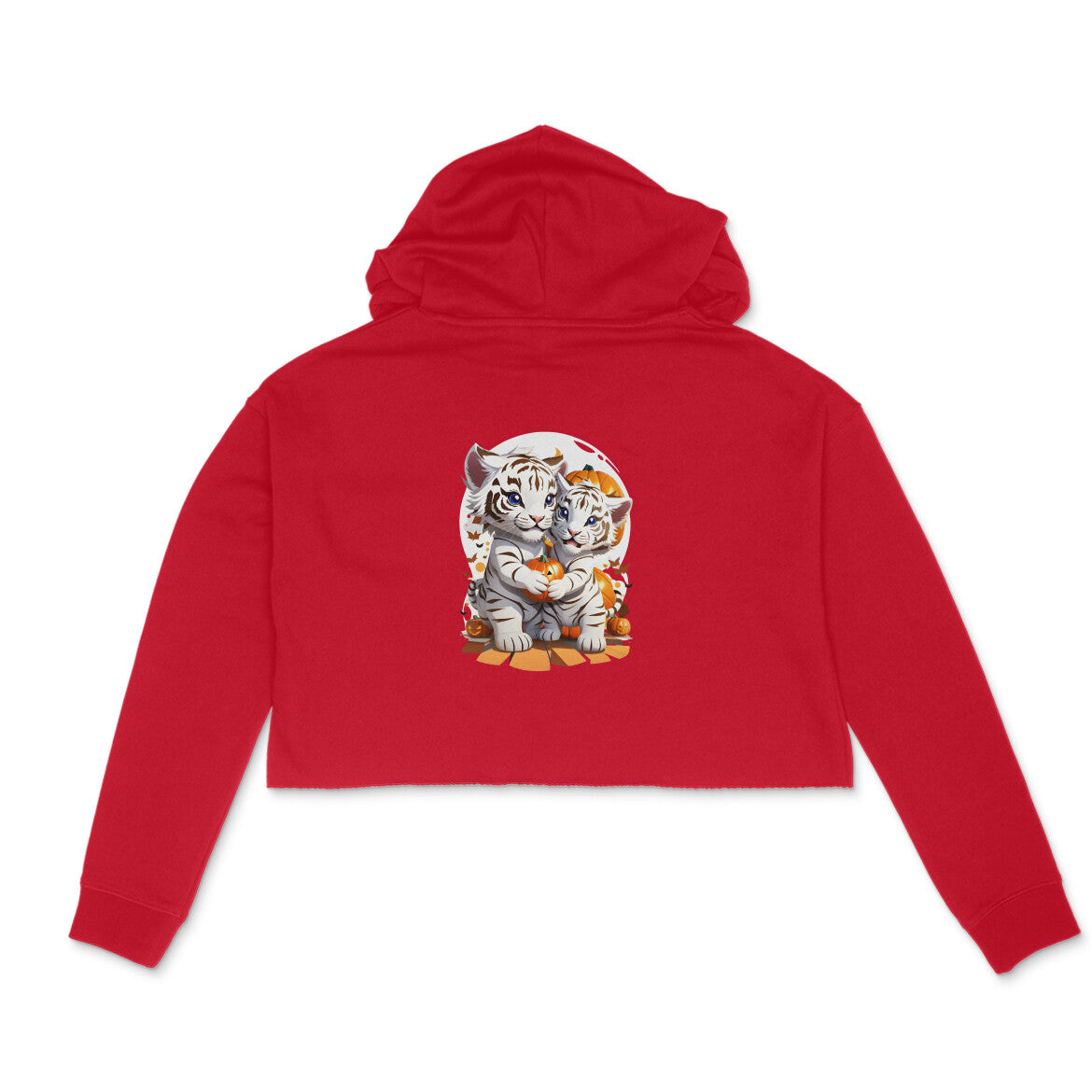 Feral Fire, Women's Crop Hoodie