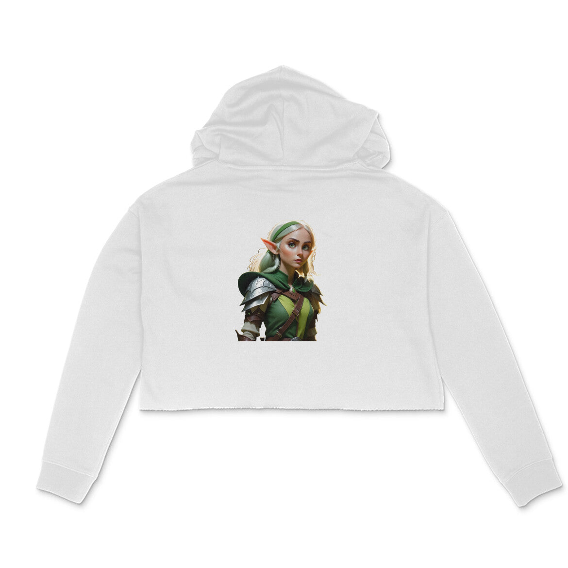 Fearless Female Robinhood, Women's Crop Hoodie