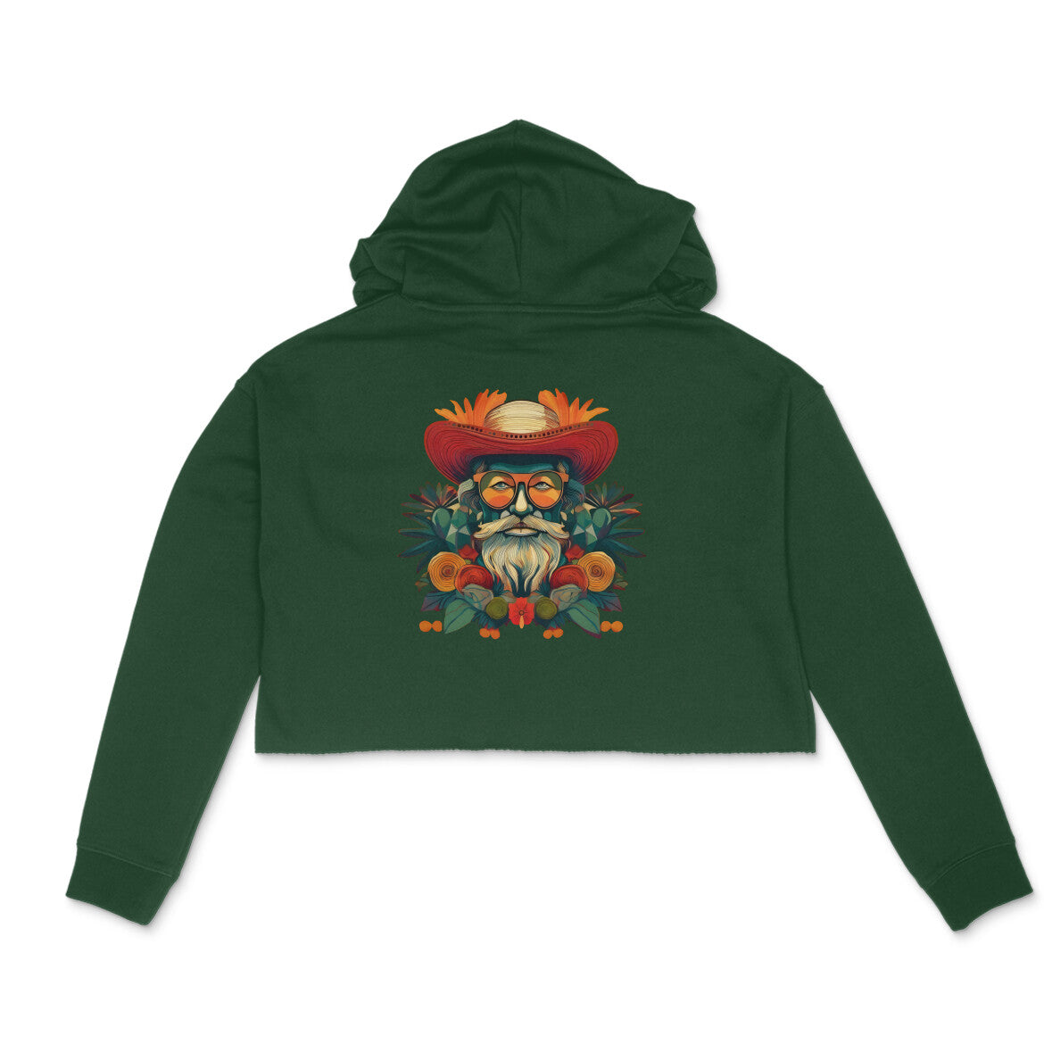 Viva Mexico, Women's Crop Hoodie