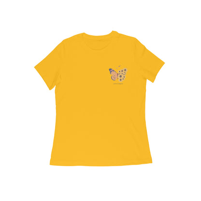 Butterfly, Round Neck Girl's T-Shirt