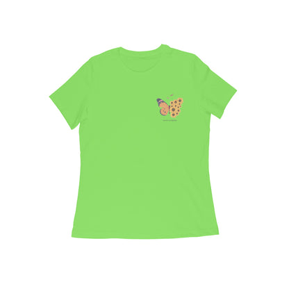 Butterfly, Round Neck Girl's T-Shirt