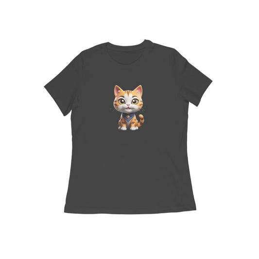 Cute Cat, Half sleeve T-Shirt