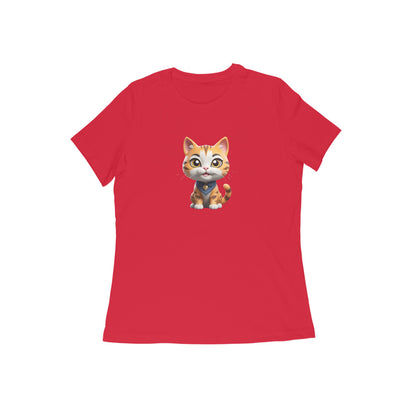 Cute Cat, Half sleeve T-Shirt