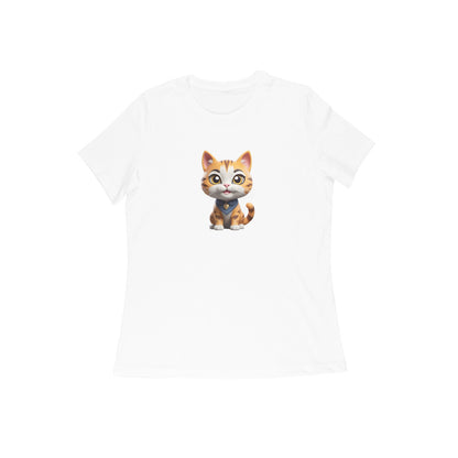 Cute Cat, Half sleeve T-Shirt