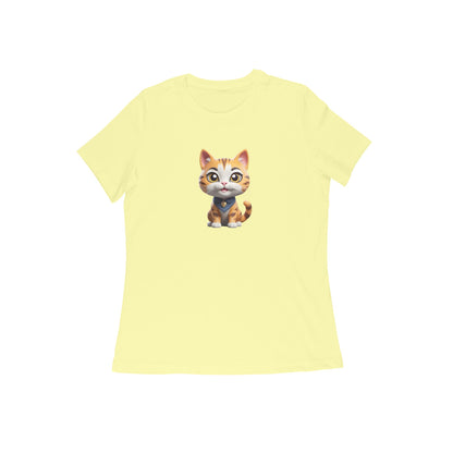 Cute Cat, Half sleeve T-Shirt