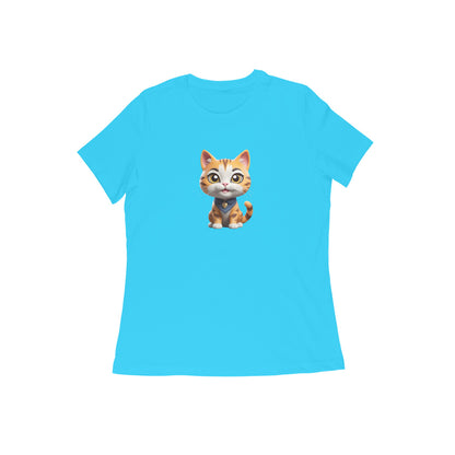 Cute Cat, Half sleeve T-Shirt