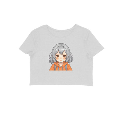 Cute Anime Girl, Women's Crop Top