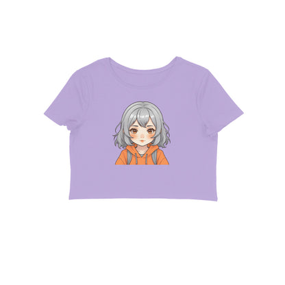 Cute Anime Girl, Women's Crop Top