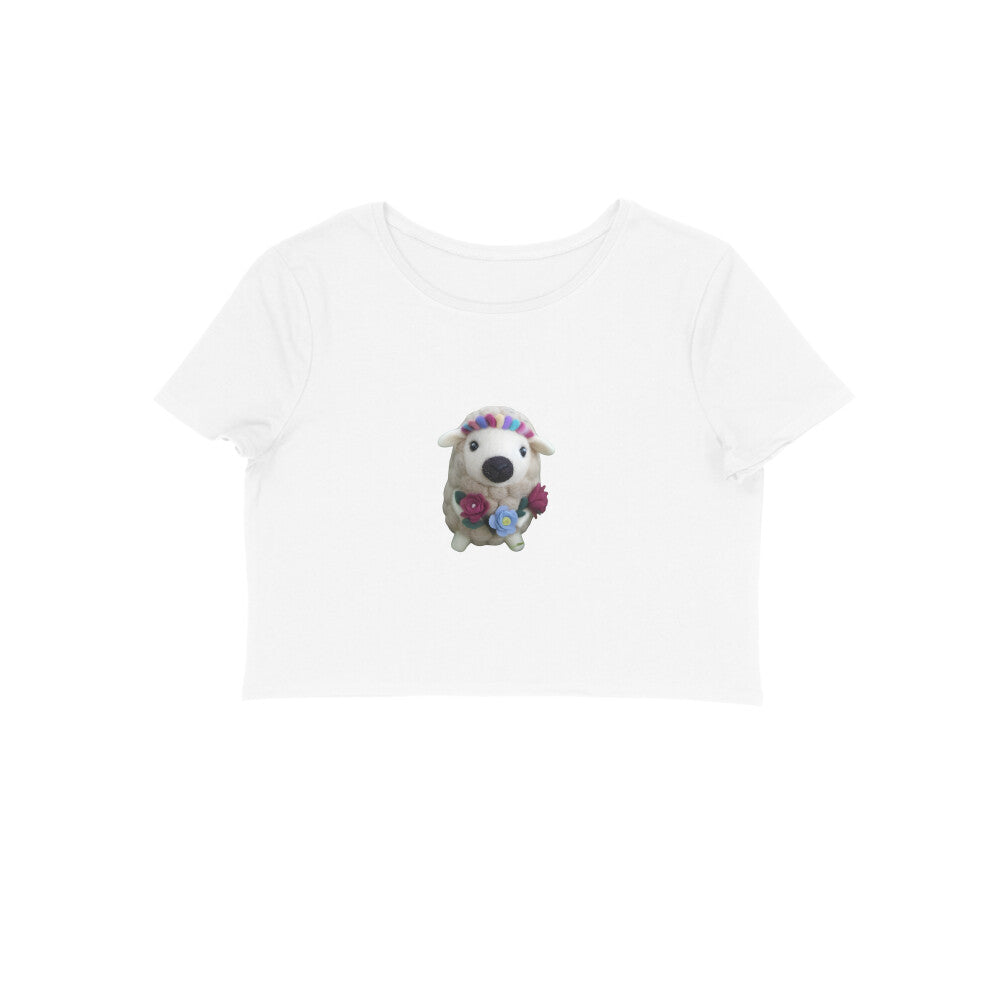 Cute Lamb, Women's Crop Top