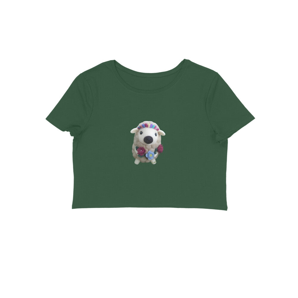 Cute Lamb, Women's Crop Top