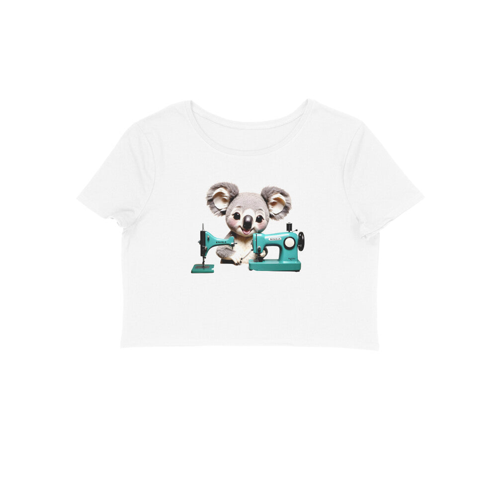 Funny Koala Sewing, Women's Crop Top