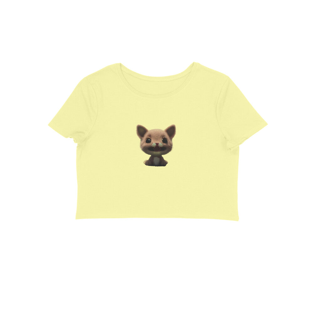 Cute Kitty, Women's Crop Top