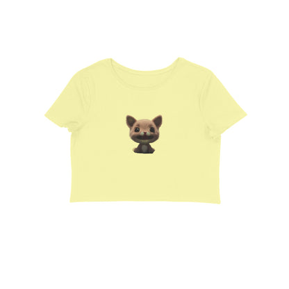 Cute Kitty, Women's Crop Top