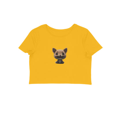 Cute Kitty, Women's Crop Top