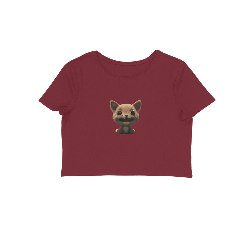 Cute Kitty, Women's Crop Top