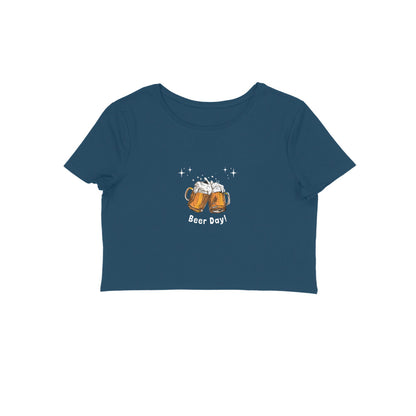 Beer Day, Women's Crop Top