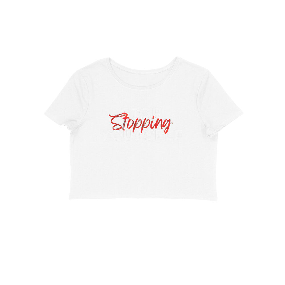 Stop Slopping Yourself, Women's Crop Top