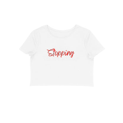 Stop Slopping Yourself, Women's Crop Top