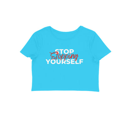 Stop Slopping Yourself, Women's Crop Top