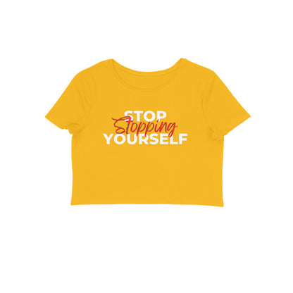 Stop Slopping Yourself, Women's Crop Top