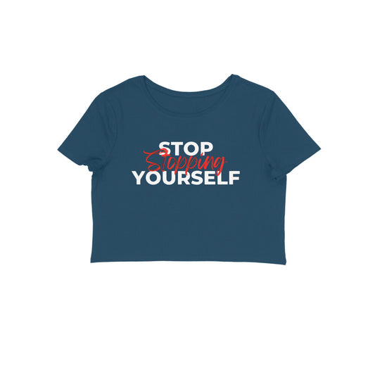 Stop Slopping Yourself, Women's Crop Top