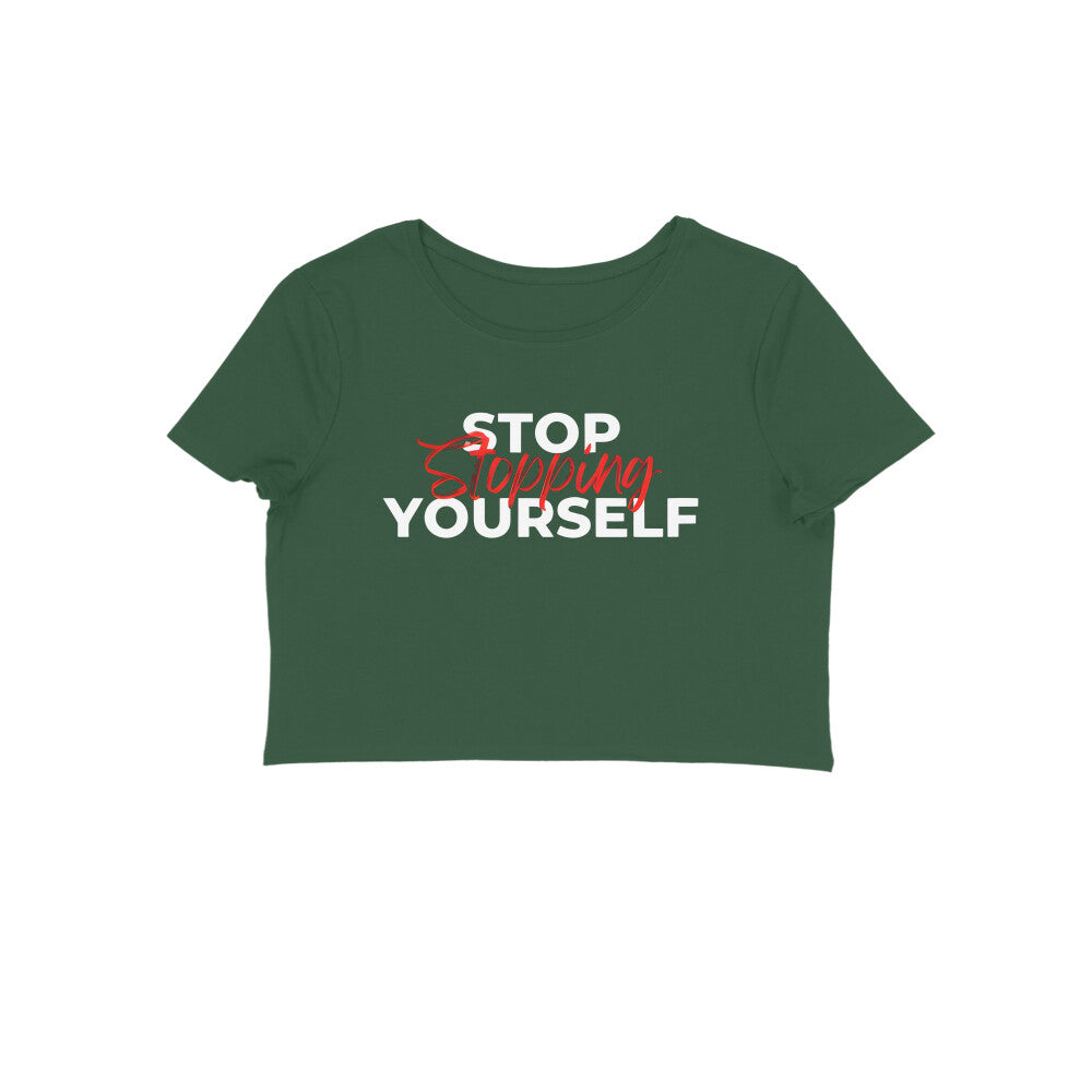 Stop Slopping Yourself, Women's Crop Top