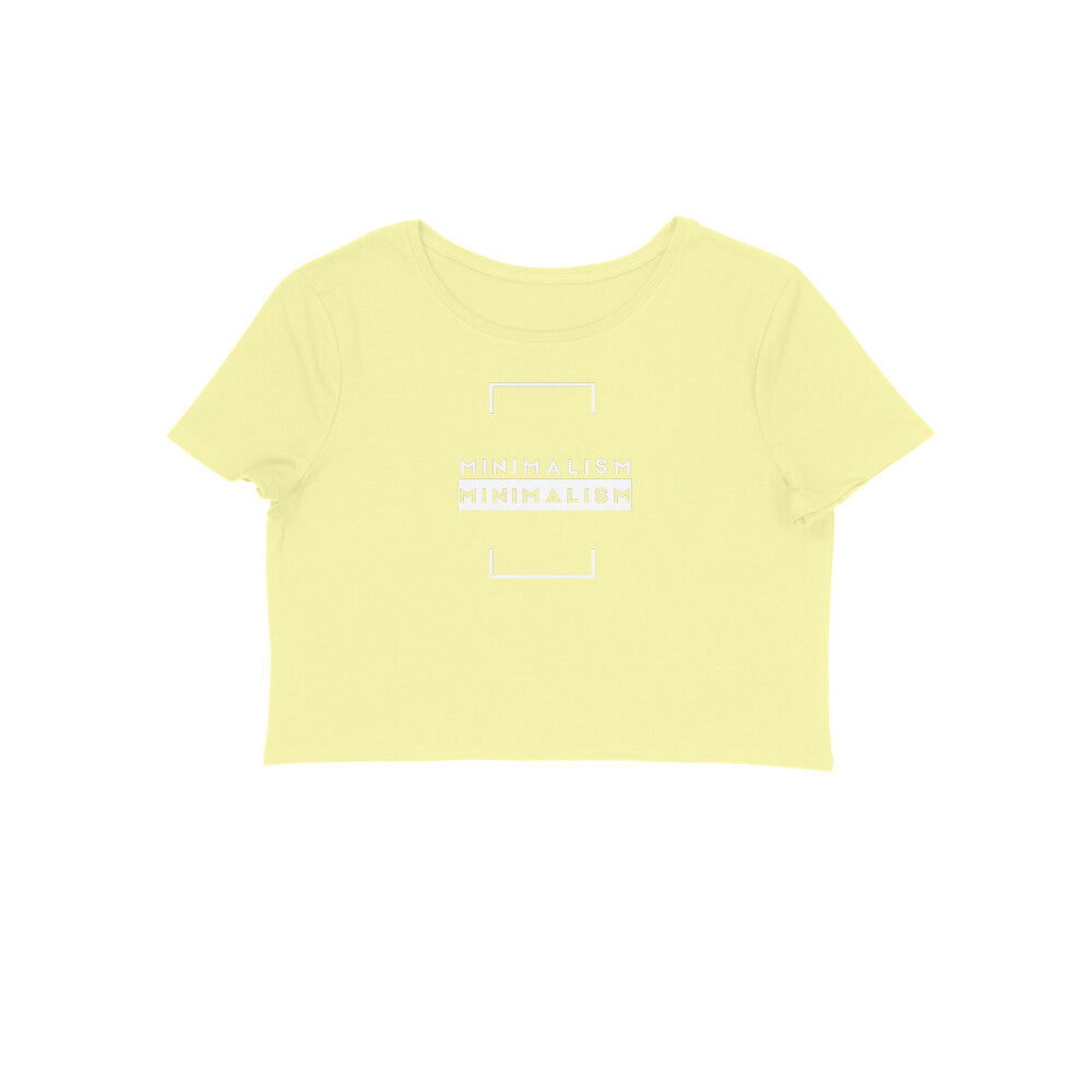 Minimalism, Women's Crop Top