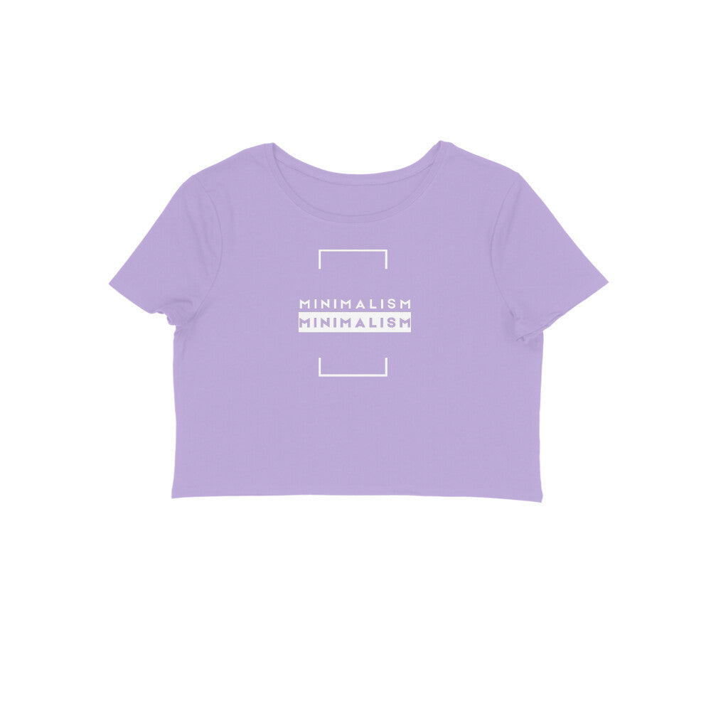 Minimalism, Women's Crop Top