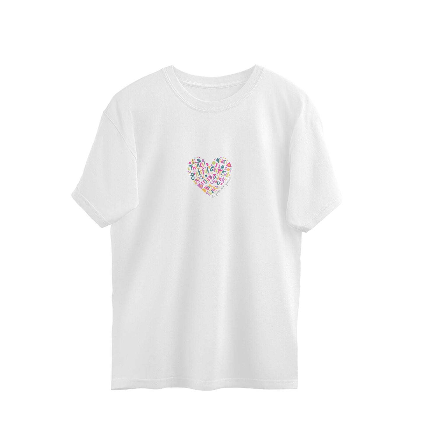 Heart with Love, Women's Oversized T-Shirt