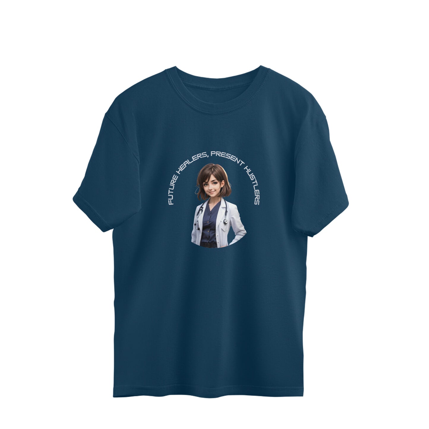 Present Healers, Future Doctors- Dark Edition, Women's Oversized Tee